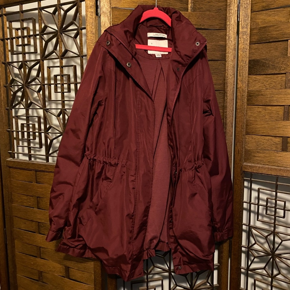 A New Day burgundy raincoat